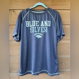 Pro Edge Blue and Silver Short Sleeve Tee